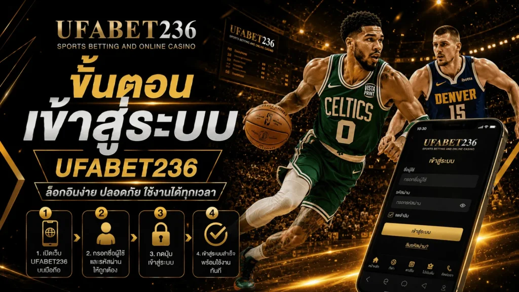 ขั้นตอนเข้าสู่ระบบ UFABET236