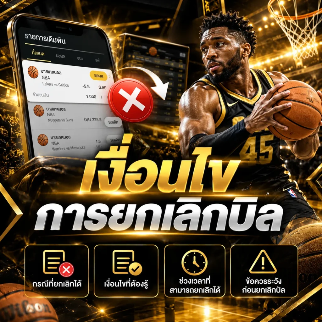 เงื่อนไขการยกเลิกบิล